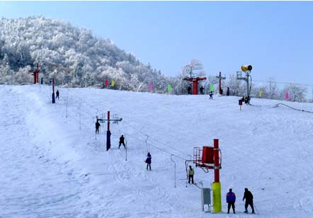 全球通旅游行业行文|神农架滑雪场，冬日休闲好去处。